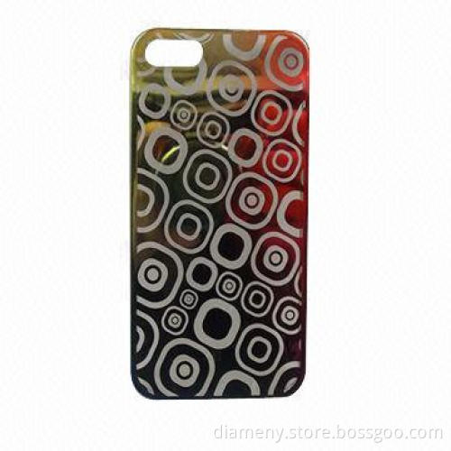 Crystal-plated case for iPhone, anti-scratch, -slippery and -static